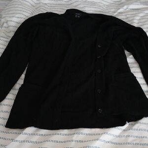 Theory Black Knit Sweater Cardigan EUC